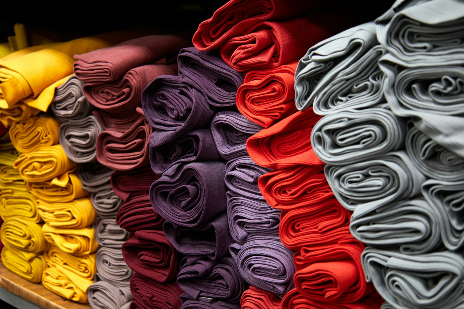 Students learning garment construction in the studio